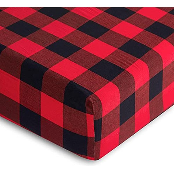 Multicolored Buffalo Plaid Flannel Sheets Set (100% Cotton)