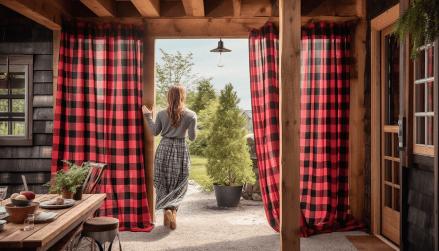 how to hang outdoor curtains