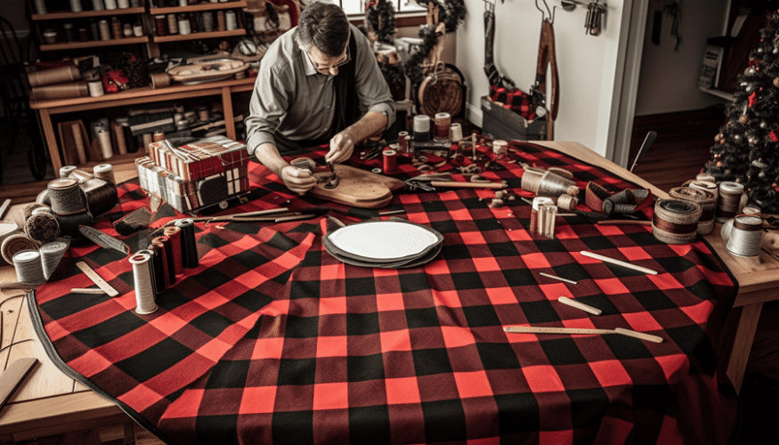 how to make a christmas tree skirt